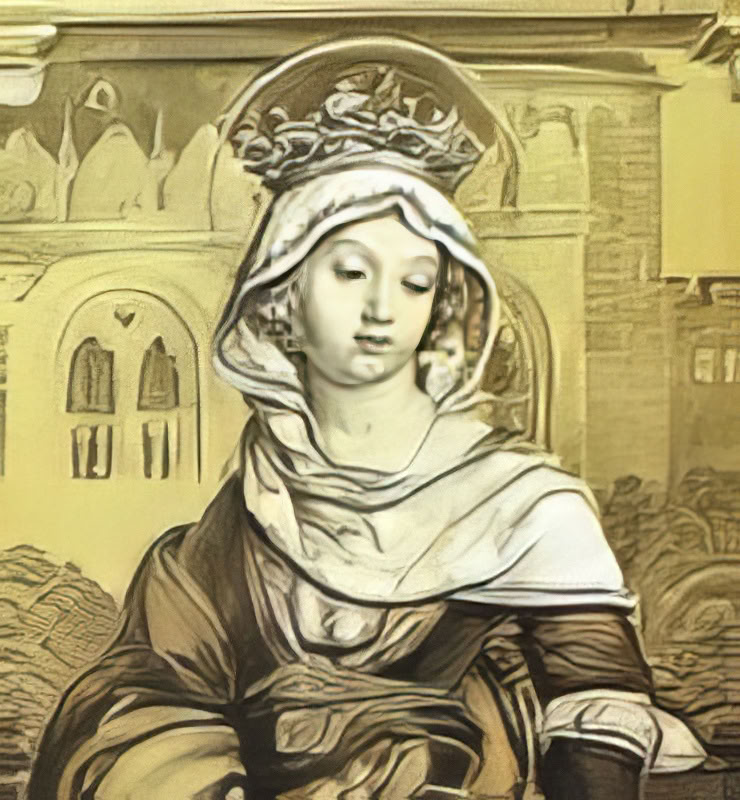 Heilige Elisabeth von Thüringen. Public Domain.